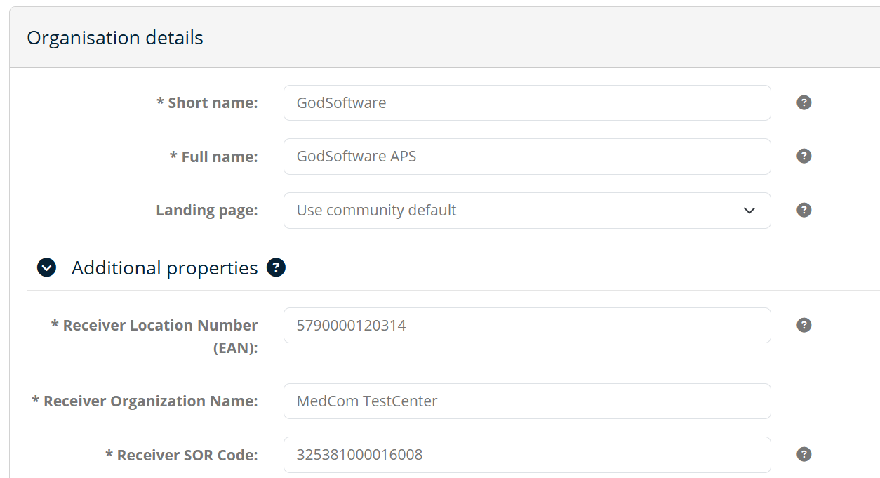 ITB Populate Additional Organization Details